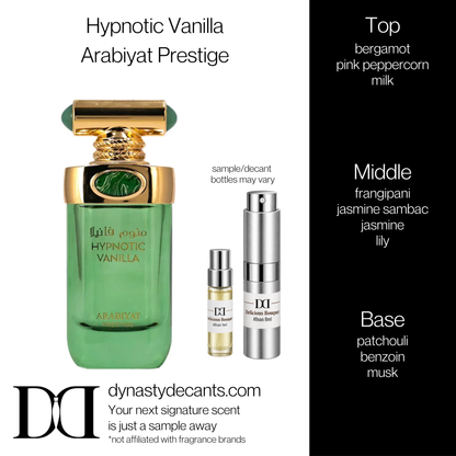 Fragrance sample bottle for Hypnotic Vanilla by Arabiyat Prestige