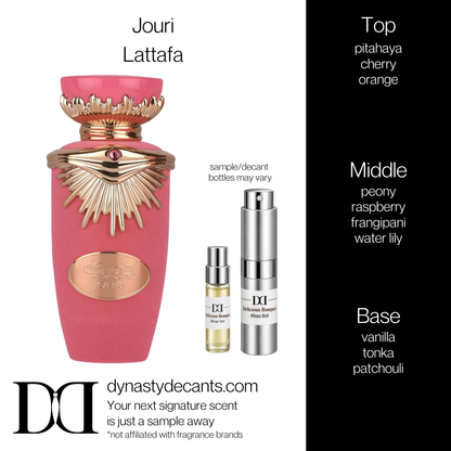 Fragrance sample bottle for Jouri by Lattafa