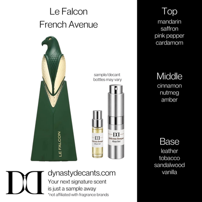 Fragrance sample bottle for Le Falcon by French Avenue