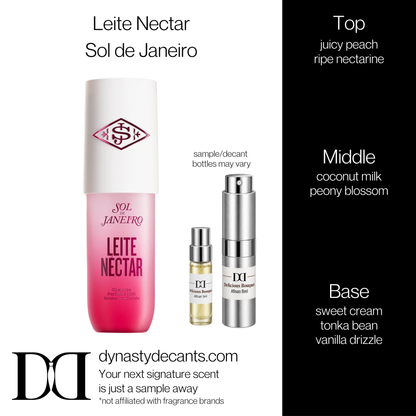 Fragrance sample bottle for Leite Nectar by Sol de Janeiro