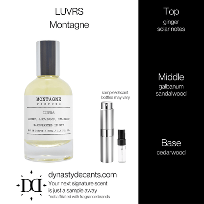LUVRS by Montagne | Fragrance Sample | Decant - Dynasty Decants