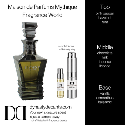 Fragrance sample bottle for Maison de Parfums Mythique by Fragrance World