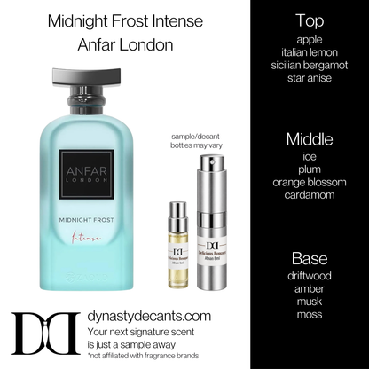 Fragrance sample bottle for Midnight Frost Intense by Anfar London