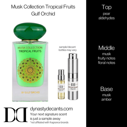 Fragrance sample bottle for Musk Collection Tropical Fruits by Gulf Orchid