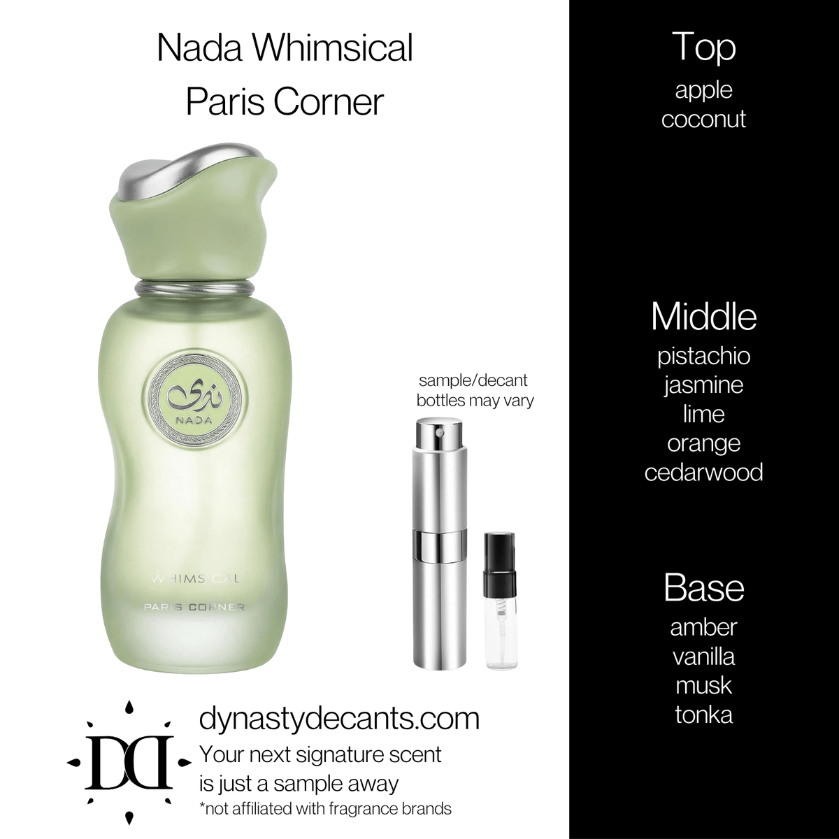 Nada Whimsical by Paris Corner | Fragrance Sample | Decant - Dynasty Decants