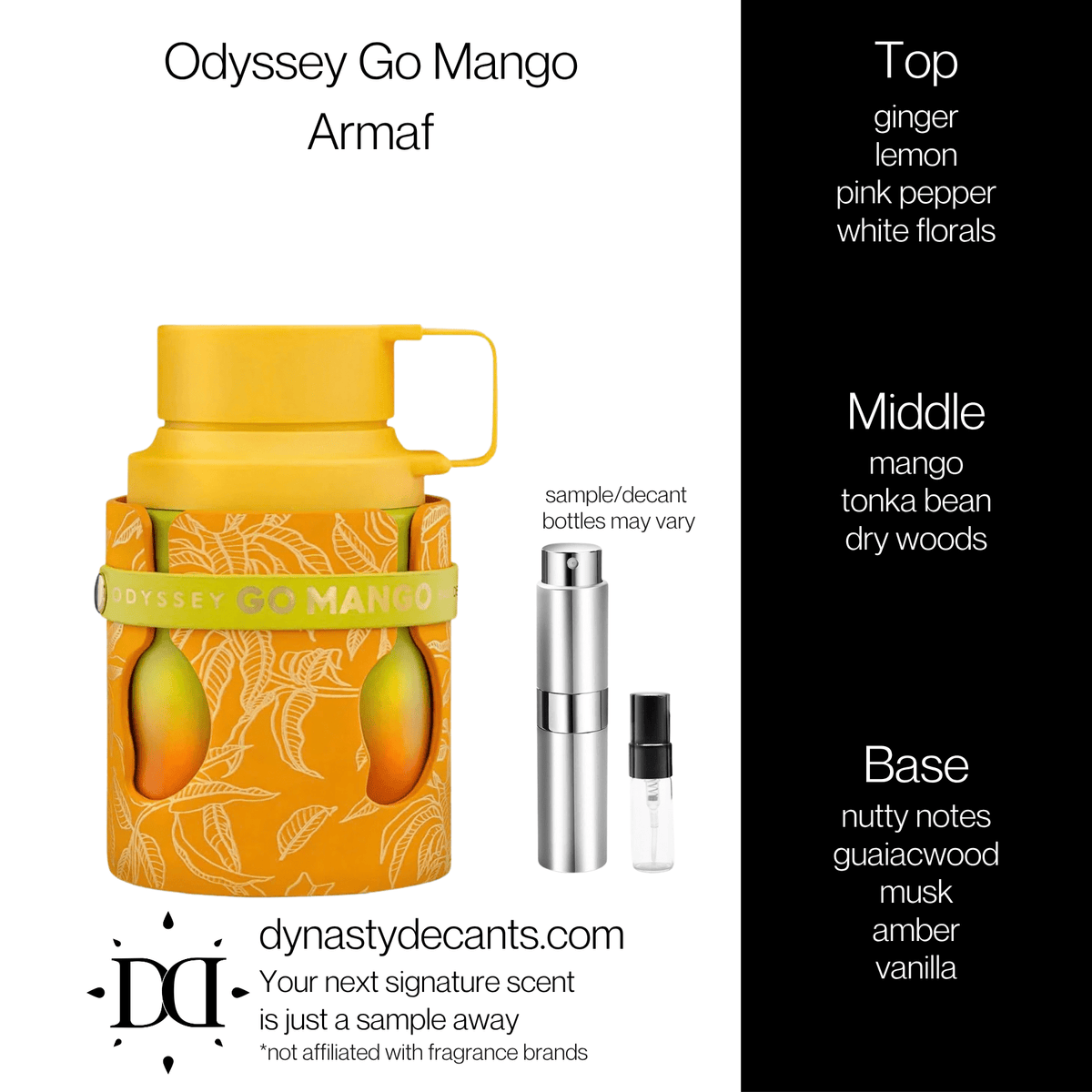 Odyssey Go Mango by Armaf | Fragrance Sample | Decant - Dynasty Decants