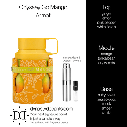 Odyssey Go Mango by Armaf | Fragrance Sample | Decant - Dynasty Decants