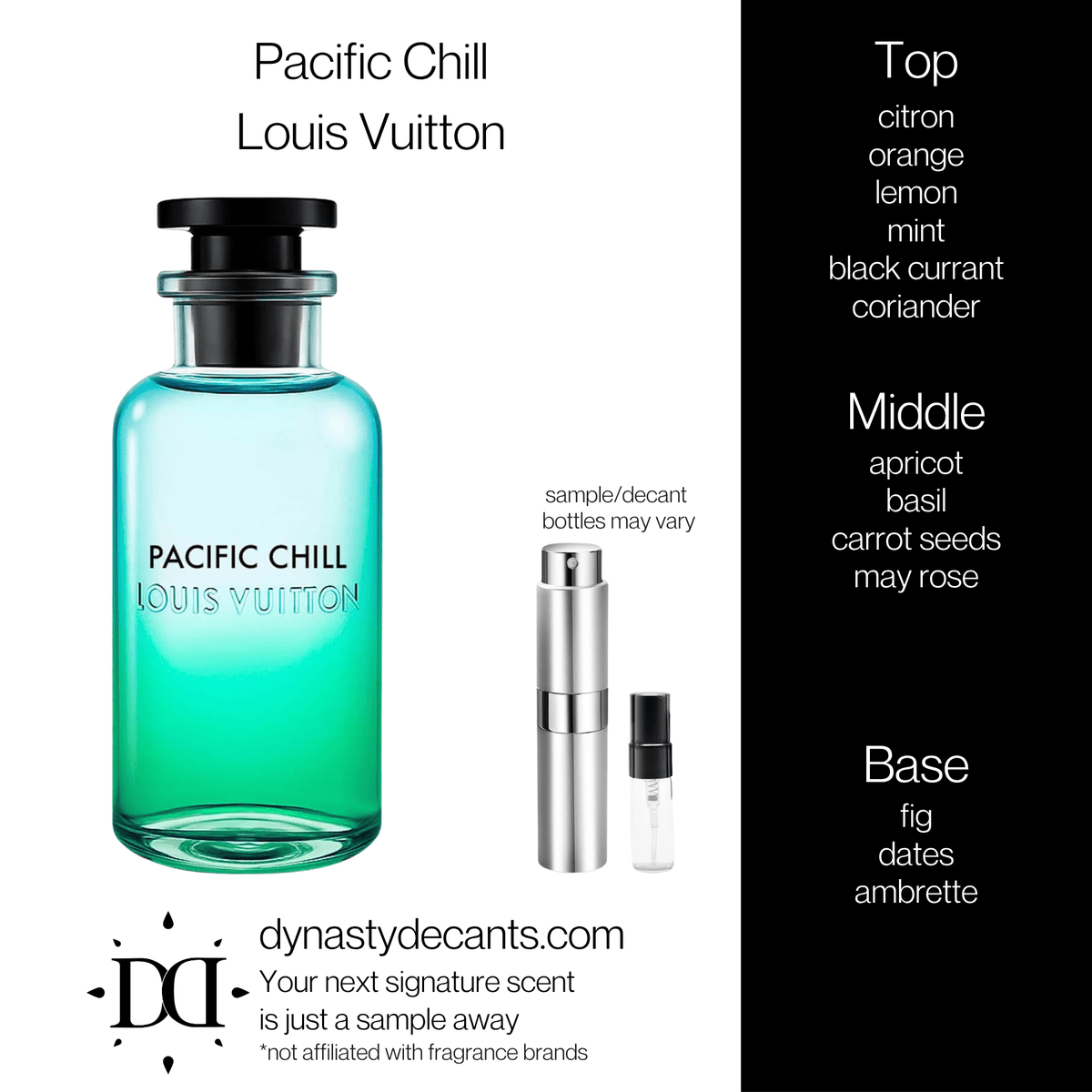 Fragrance sample bottle for Pacific Chill by Louis Vuitton
