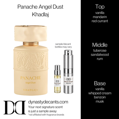 Fragrance sample bottle for Panache Angel Dust by Khadlaj