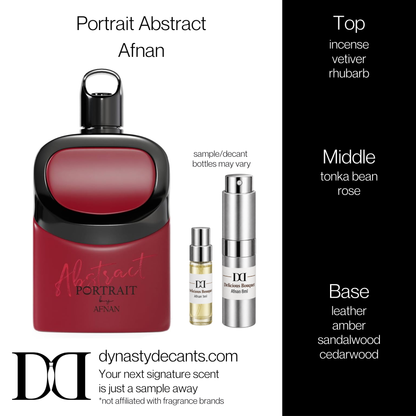 Fragrance sample bottle for Portrait Abstract by Afnan