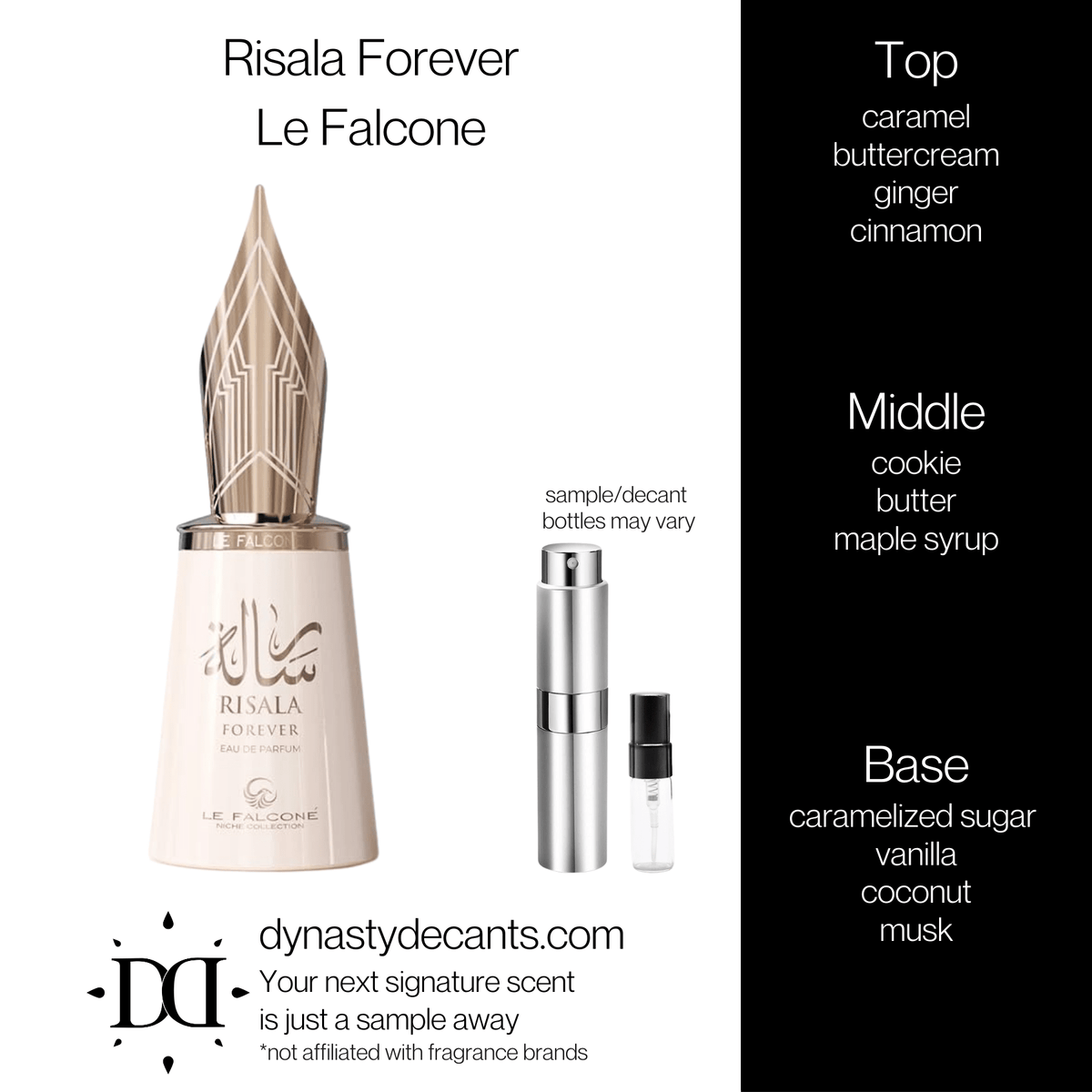 Fragrance sample bottle for Risala Forever by Le Falcone