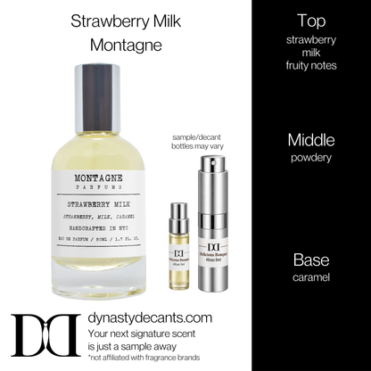 Fragrance sample bottle for Strawberry Milk by Montagne