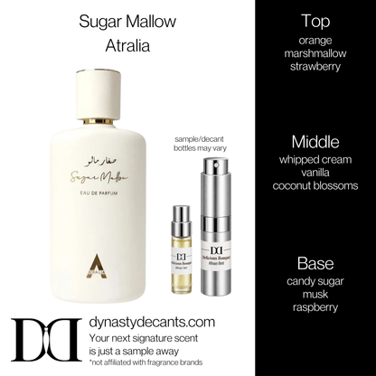 Fragrance sample bottle for Sugar Mallow by Atralia