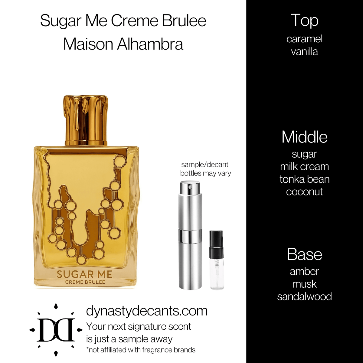 Sugar Me Creme Brulee by Maison Alhambra | Fragrance Sample | Decant - Dynasty Decants