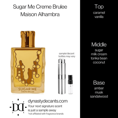 Sugar Me Creme Brulee by Maison Alhambra | Fragrance Sample | Decant - Dynasty Decants