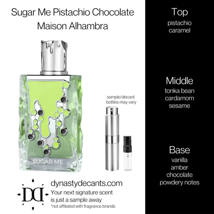 Sugar Me Pistachio Chocolate by Maison Alhambra | Fragrance Sample | Decant - Dynasty Decants