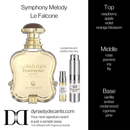 Fragrance sample bottle for Symphony Melody by Le Falcone