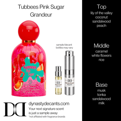 Fragrance sample bottle for Tubbees Pink Sugar by Grandeur