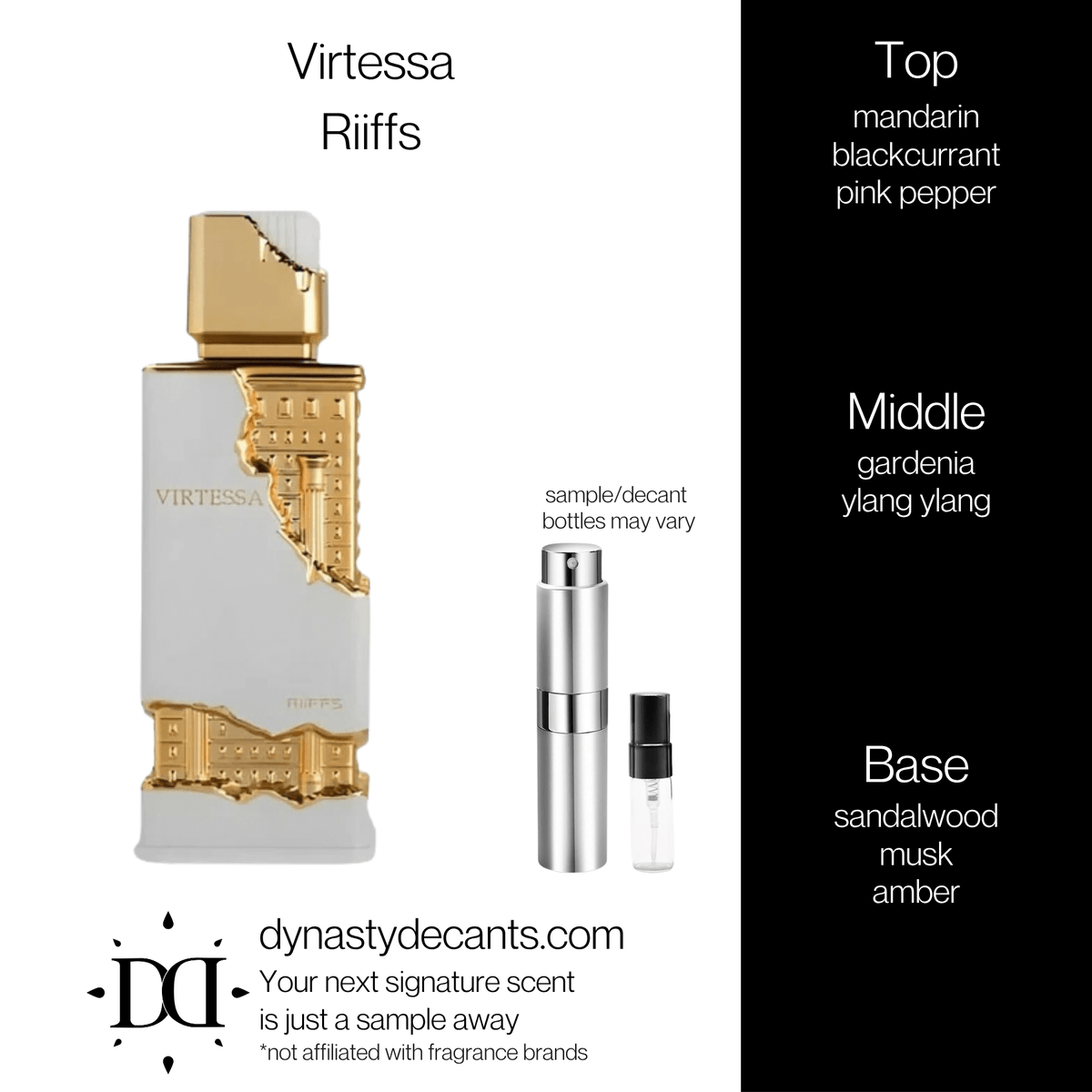 Virtessa by Riiffs | Fragrance Sample | Decant - Dynasty Decants